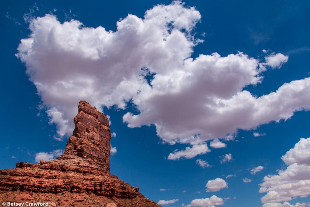 Red rock and blue sky, one of many incomparable landscapes in the Valley of the Gods in southeastern Utah by Betsey Crawford