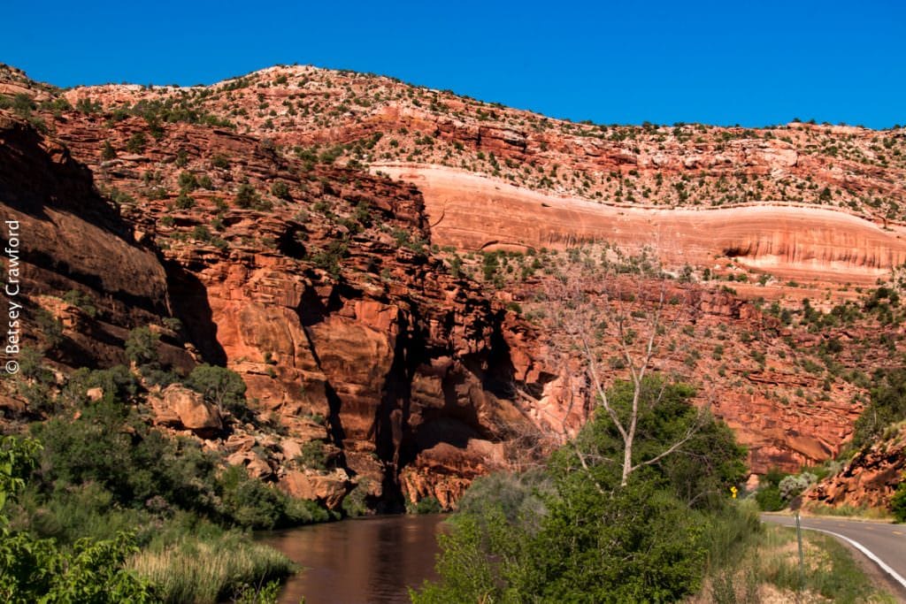 Dolores Dirt in the making: Dolores river canyon along Route 141, southwest Colorado by Betsey Crawford