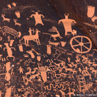 Newspaper rock petroglyphs, Monticello, Utah by Betsey Crawford